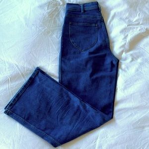 No.6 true blue wide leg jeans.